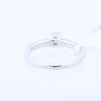 Non Signe / Unsigned 14K White Gold Ring with 45 Natural Diamonds