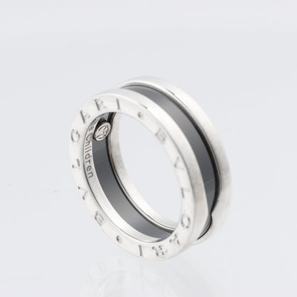 Bvlgari B.Zero 1 „Save the Children“ Charity-Ring 925 x Keramik 6,2 g Schwarz × Silber, Größe 52 EU