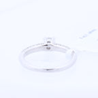 Non Signe / Unsigned 14K White Gold Ring with 45 Natural Diamonds