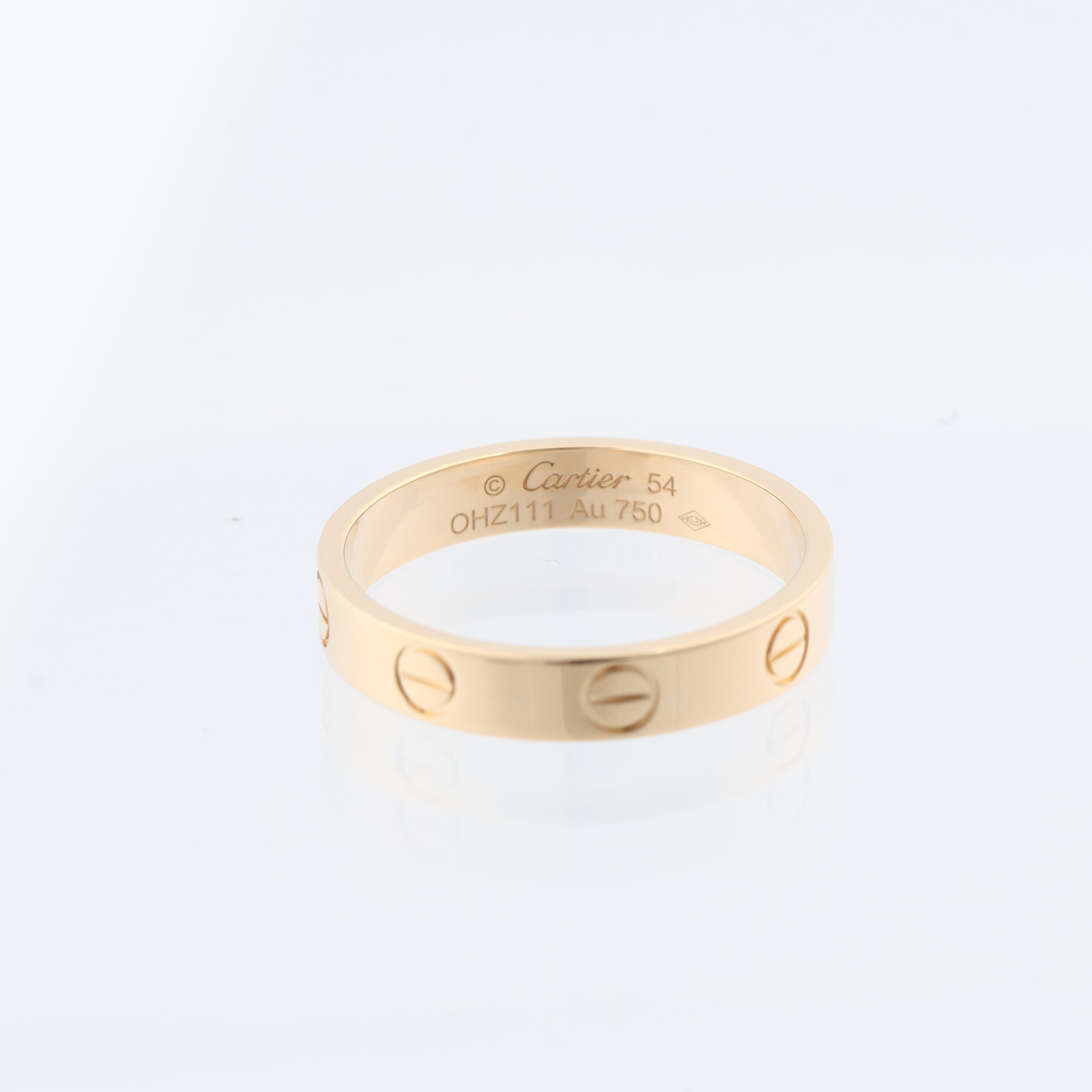 Cartier Mini Love Ring 750(YG) 3.4g, Size 54 EU