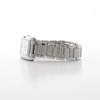 Cartier Tank Anglaise W4TA0003 3485312740UX SS QZ Silver-Face Watch