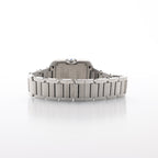 Cartier Tank Anglaise W4TA0003 3485312740UX SS QZ Silver-Face Watch