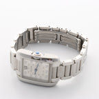 Cartier Tank Anglaise W4TA0003 3485312740UX SS QZ Silver-Face Watch