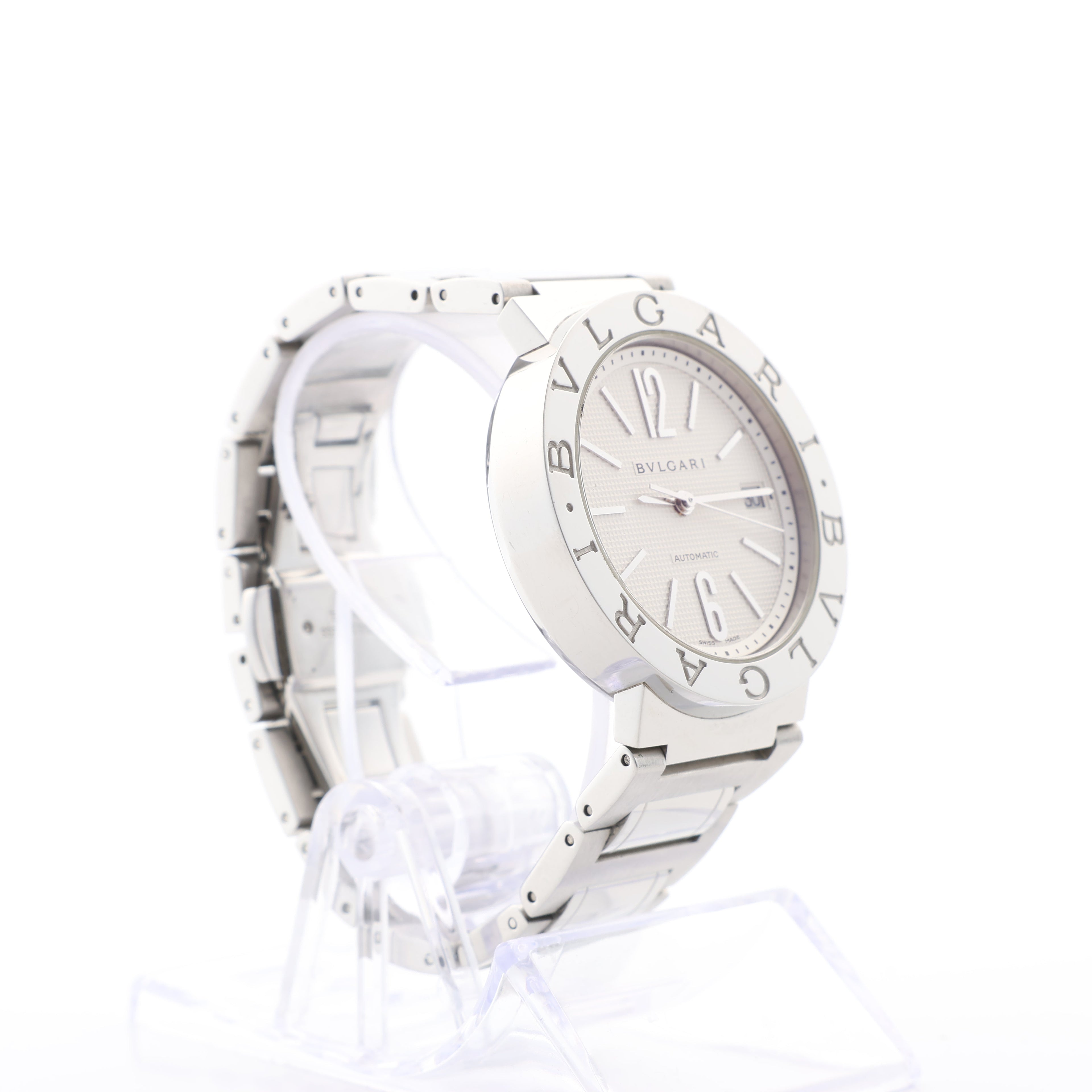Bvlgari Bvlgari Bvlgari BB38WSSD AUTO L8718 SS AT Watch with Silver Dial