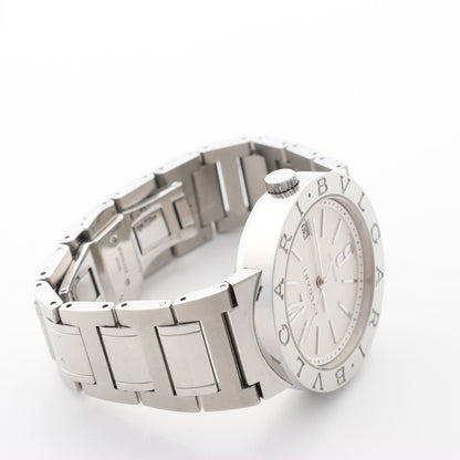 Bvlgari Bvlgari Bvlgari BB38WSSD AUTO L8718 SS AT Uhr mit silbernem Zifferblatt