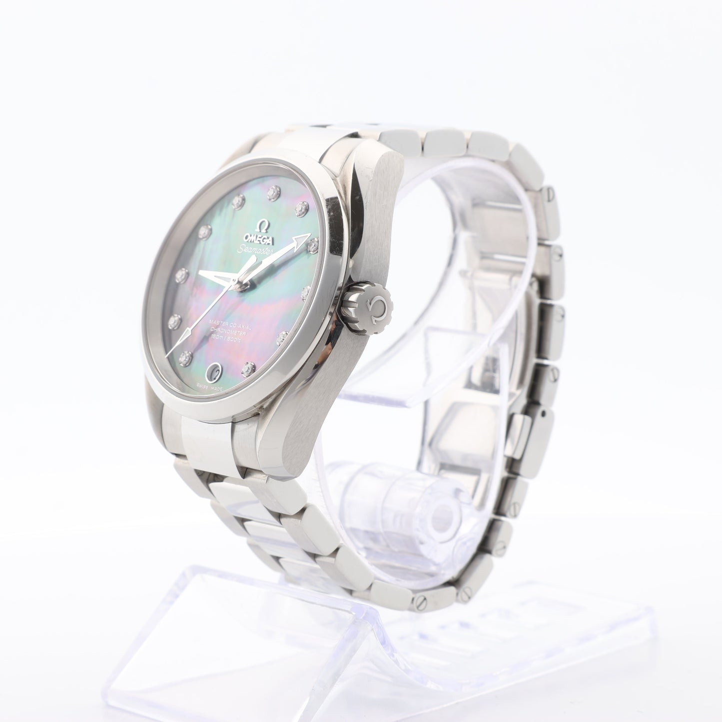 Omega Seamaster Aquaterra 231.10.39.21.57.001 87257832 SS AT Blue-Shell-Face Watch