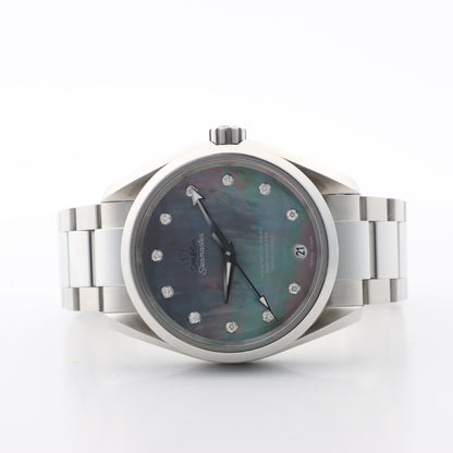 Omega Seamaster Aquaterra 231.10.39.21.57.001 87257832 SS AT Blue-Shell-Face Watch
