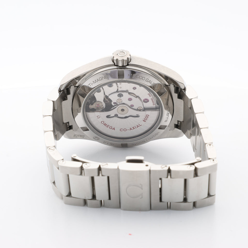 Omega Seamaster Aquaterra 231.10.39.21.57.001 87257832 SS AT Blue-Shell-Face Watch