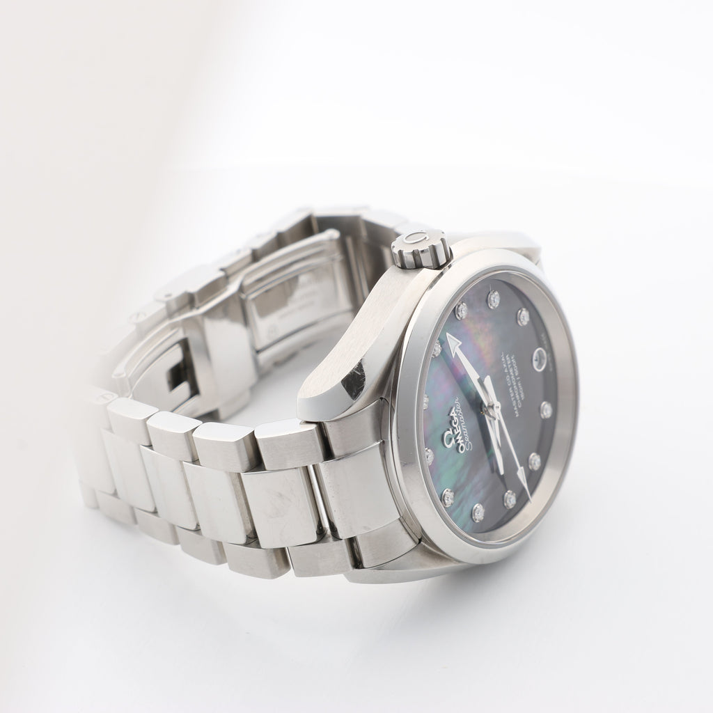 Omega Seamaster Aquaterra 231.10.39.21.57.001 87257832 SS AT Blue-Shell-Face Watch