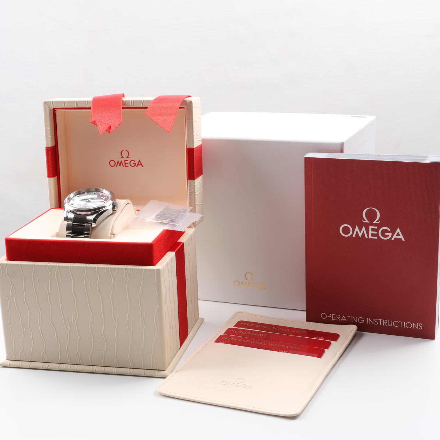 Omega Seamaster Aquaterra 231.10.39.21.57.001 87257832 SS AT Blue-Shell-Face Watch