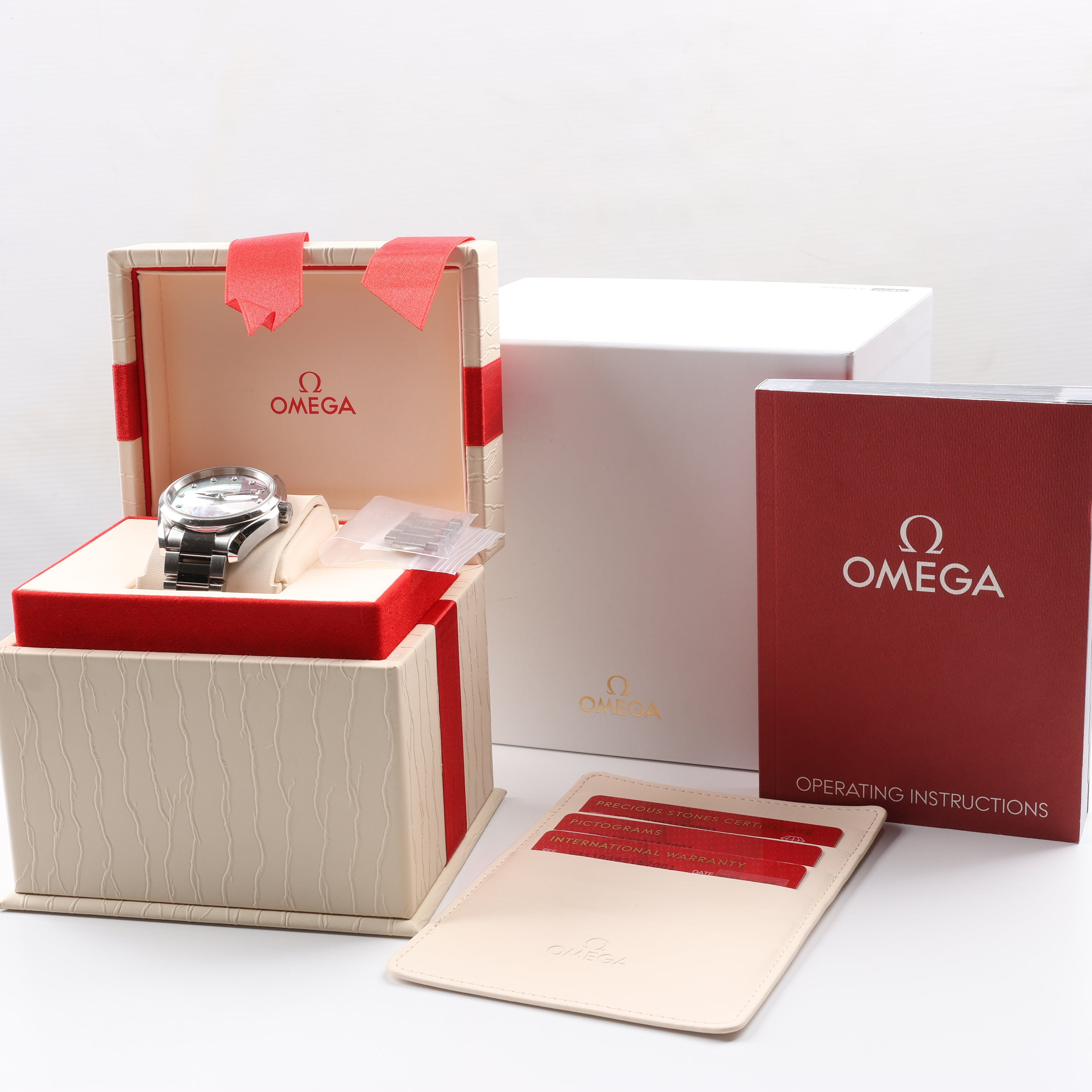 Omega Seamaster Aquaterra 231.10.39.21.57.001 87257832 SS AT Blue-Shell-Face Watch