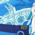 Hermès Carré 70 "soleil de soie" Silk handkerchief in Blue