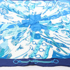 Hermès Carré 70 "soleil de soie" Silk handkerchief in Blue