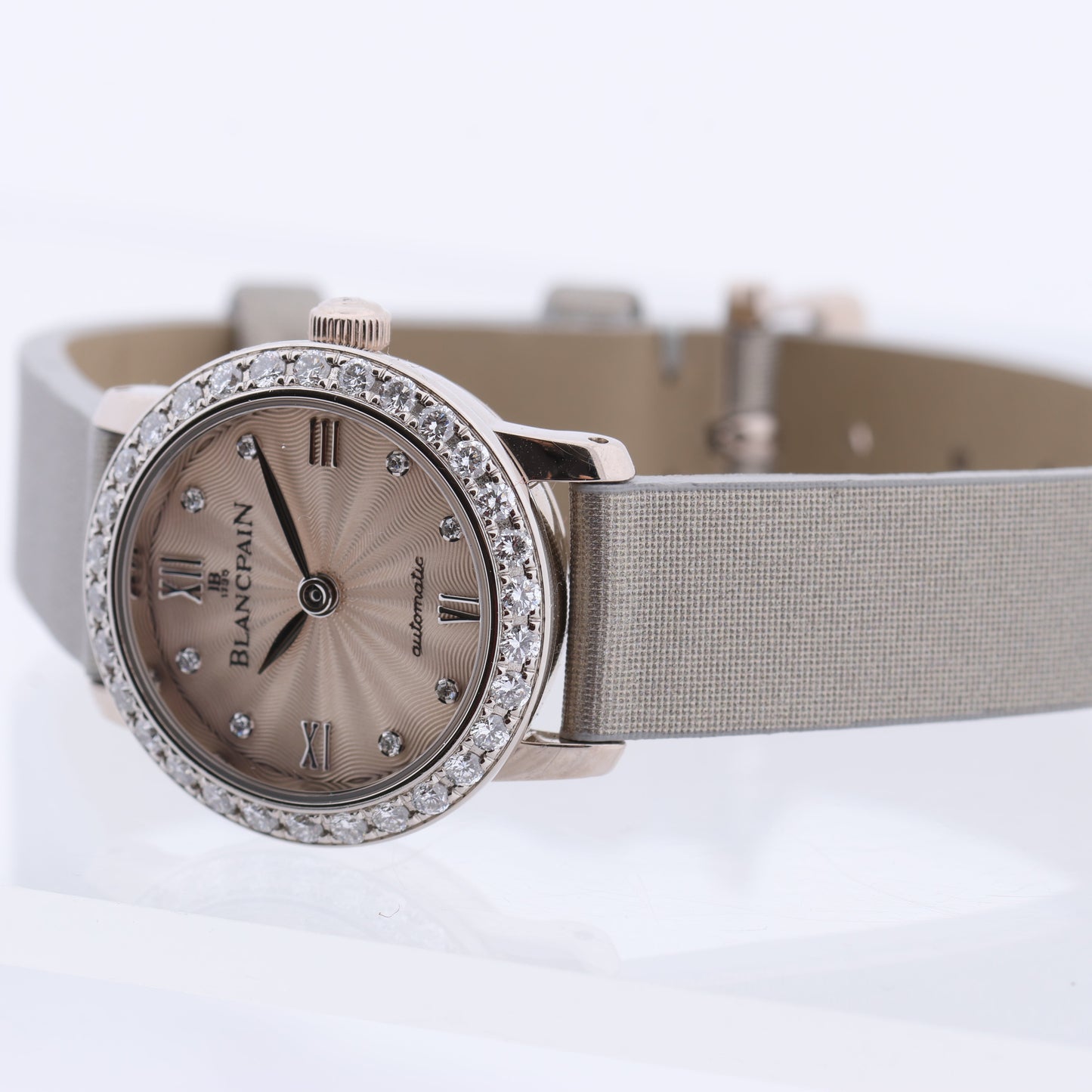 Blancpain Lady Bird 814 WG & Leather AT Silver-Face Watch N00062001 92R0A052A