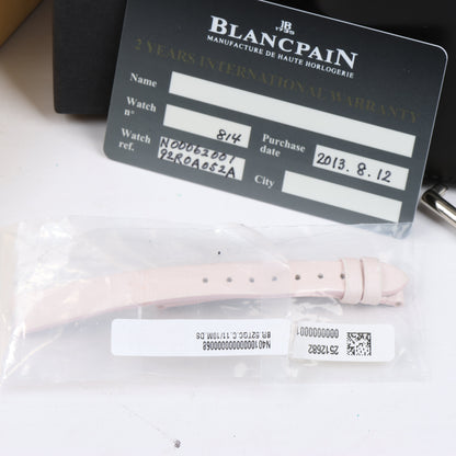 Blancpain Lady Bird 814 WG & Leather AT Silver-Face Watch N00062001 92R0A052A