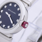 Bvlgari Lucea LU28S L4136 SS QZ Blue-Face Watch