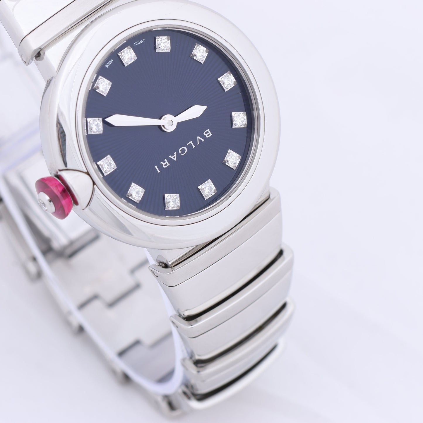 Montre Bvlgari Lucea LU28S L4136 SS QZ à cadran bleu