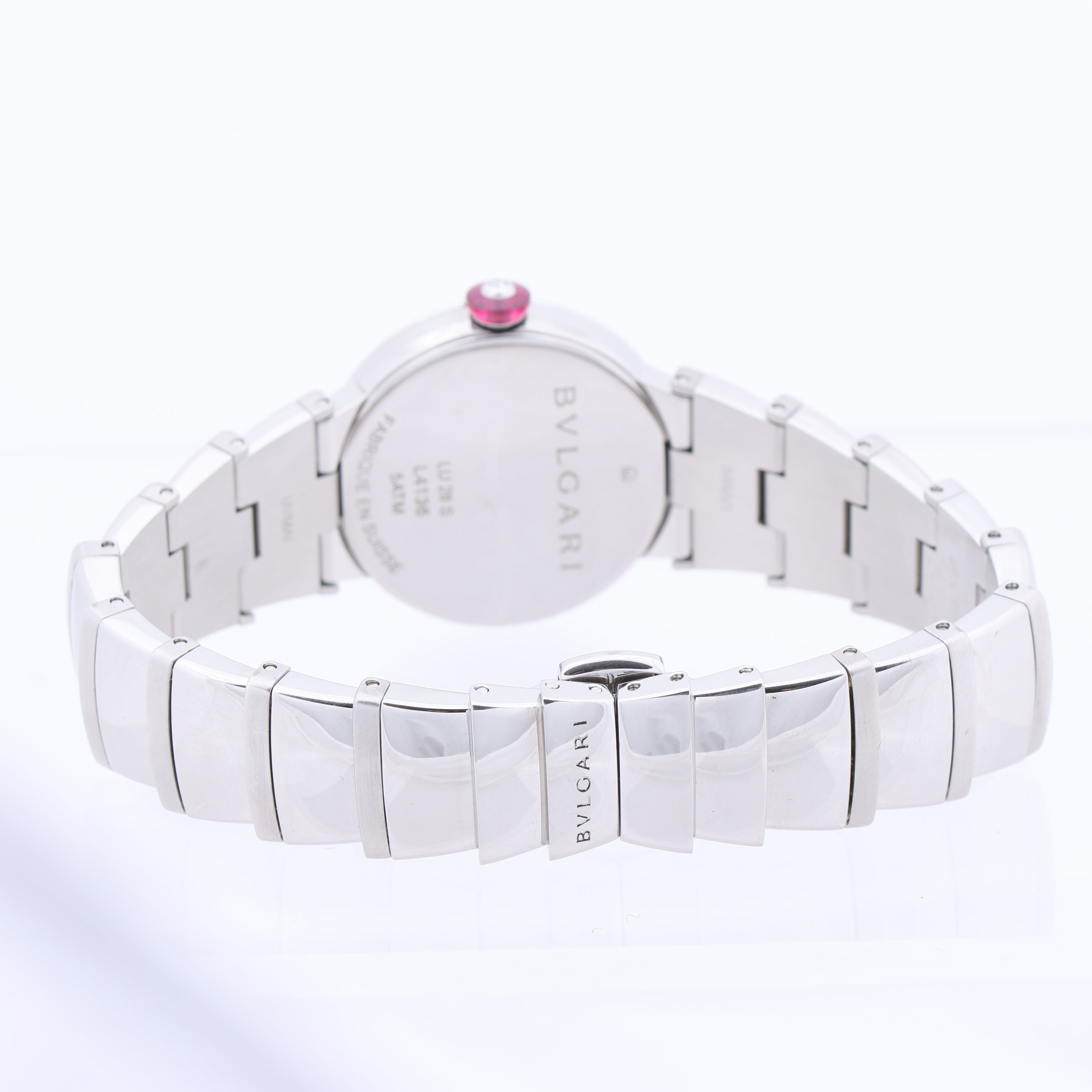 Bvlgari Lucea LU28S L4136 SS QZ Blue-Face Watch