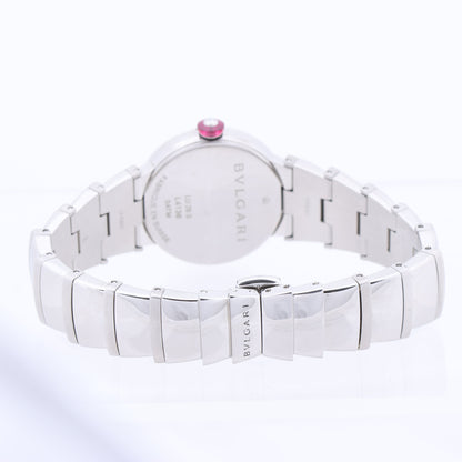Bvlgari Lucea LU28S L4136 SS QZ Uhr mit blauem Zifferblatt