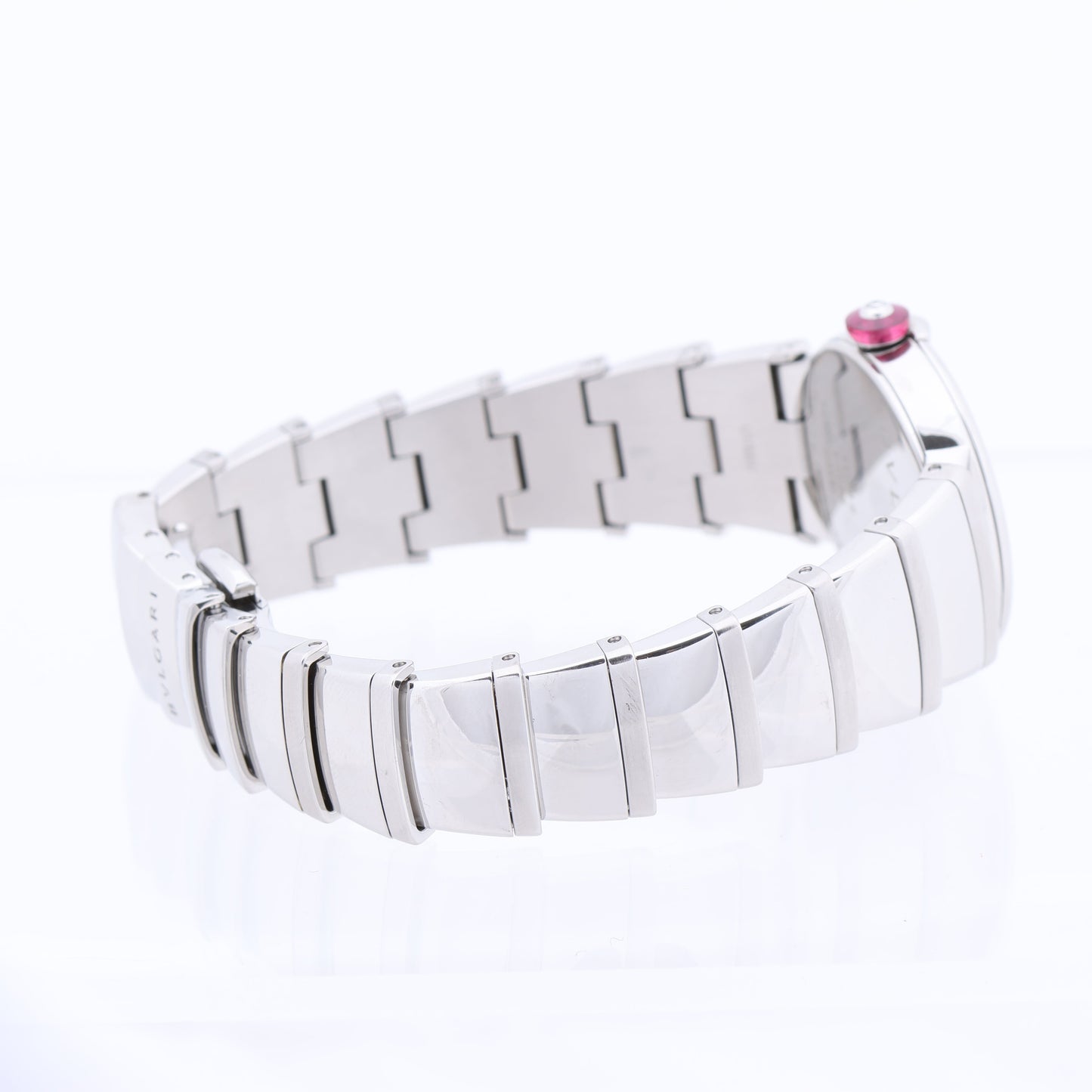 Bvlgari Lucea LU28S L4136 SS QZ Uhr mit blauem Zifferblatt