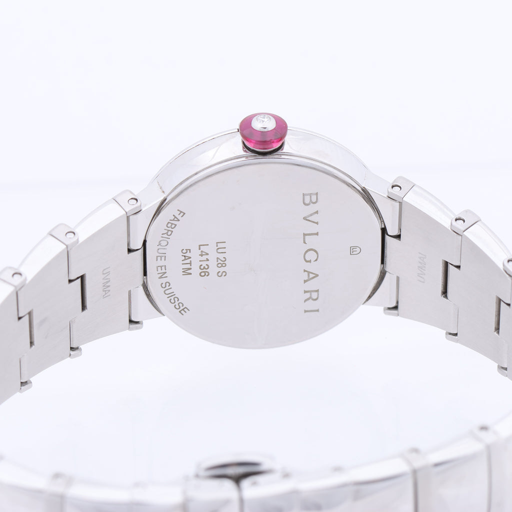 Bvlgari Lucea LU28S L4136 SS QZ Blue-Face Watch
