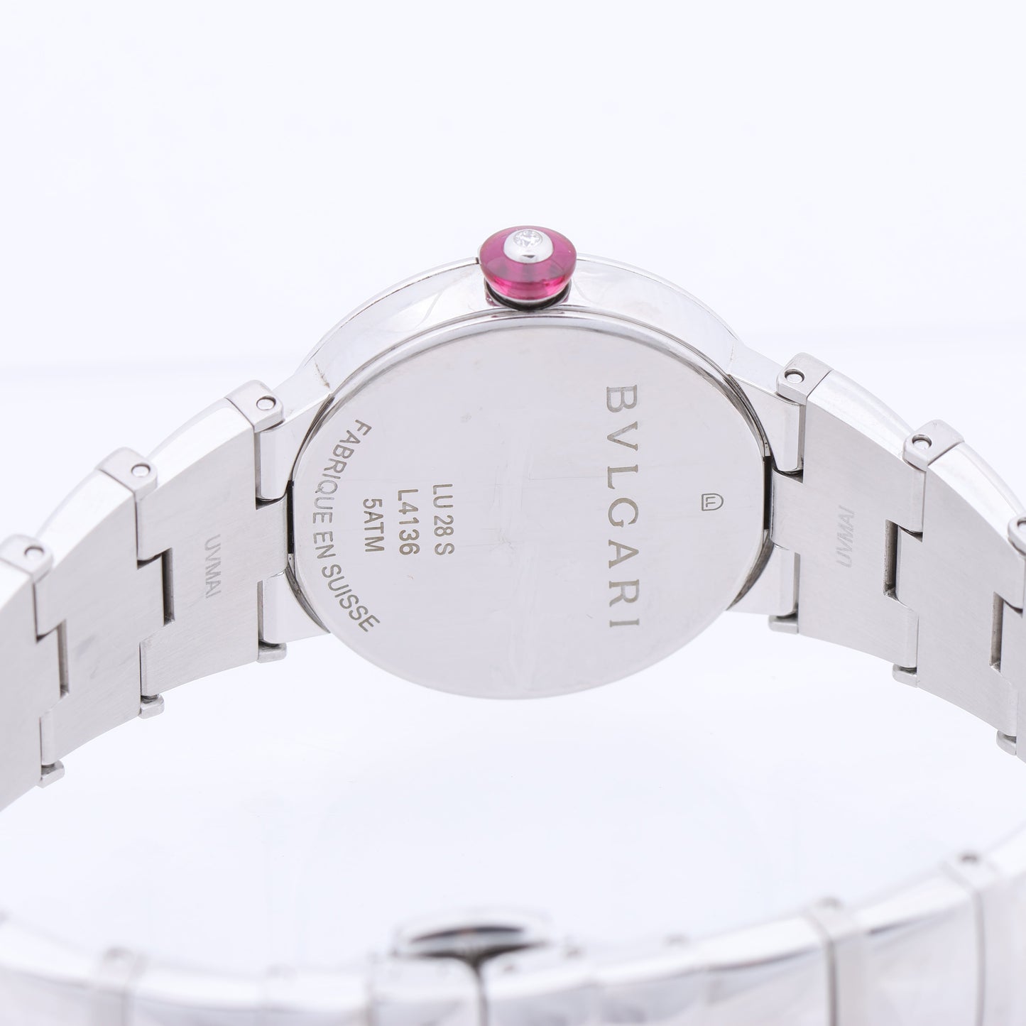 Bvlgari Lucea LU28S L4136 SS QZ Uhr mit blauem Zifferblatt