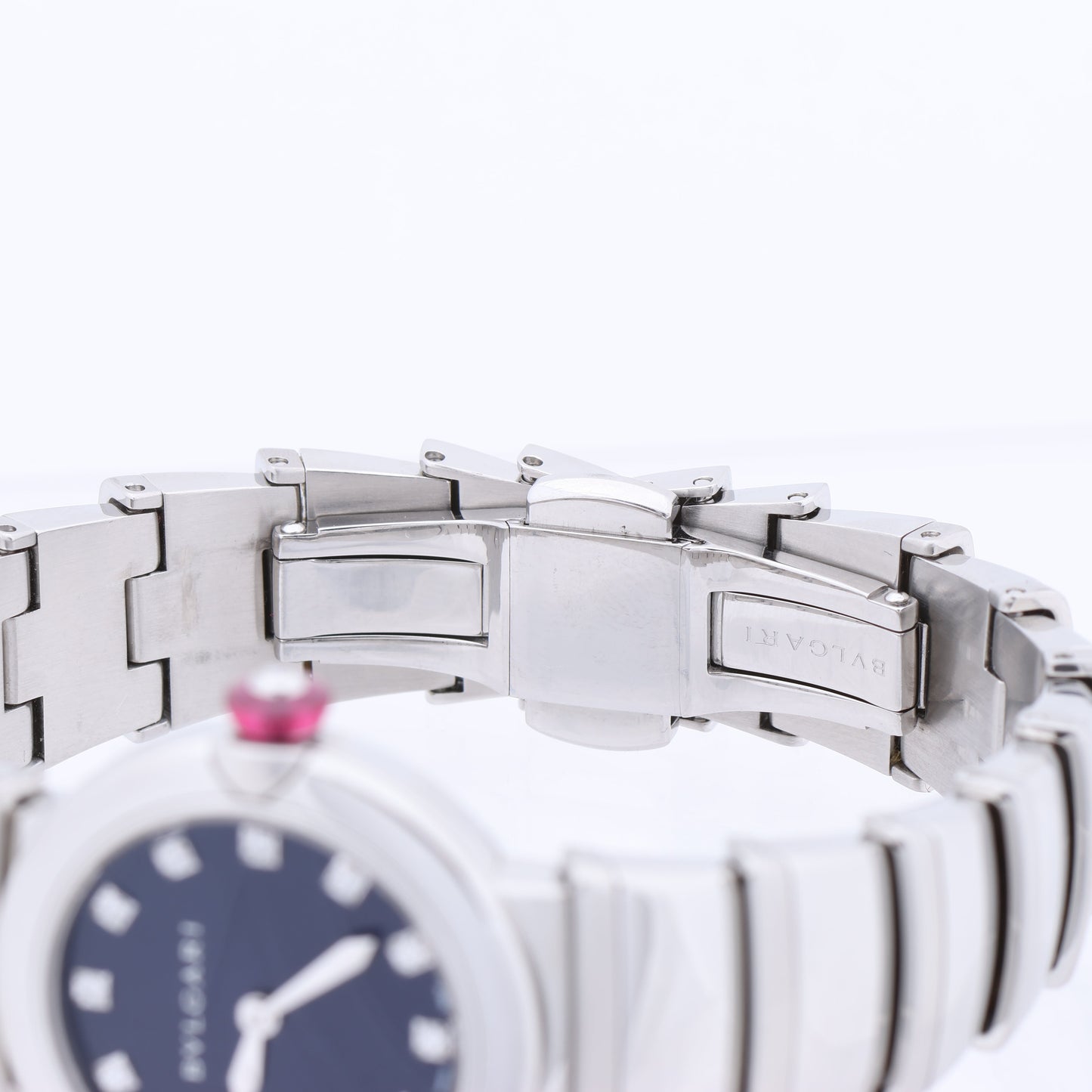 Montre Bvlgari Lucea LU28S L4136 SS QZ à cadran bleu