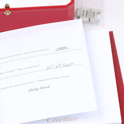 Montre Cartier Tank Solo W5200028 3515780917TX SS AT, cadran argenté