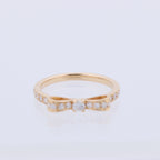 AVALONE Bow Diamond Ring K18(YG) 2.2g 0.25 ct