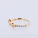 AVALONE Bow Diamond Ring K18(YG) 2.2g 0.25 ct