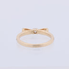 AVALONE Bow Diamond Ring K18(YG) 2.2g 0.25 ct