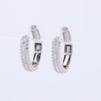 Non Signe / Unsigned Diamond Earrings K18WG 4.4g 1.0 ct