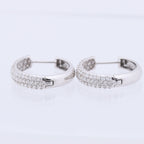 Non Signe / Unsigned Diamond Earrings K18WG 4.4g 1.0 ct