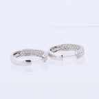 Non Signe / Unsigned Diamond Earrings K18WG 4.4g 1.0 ct