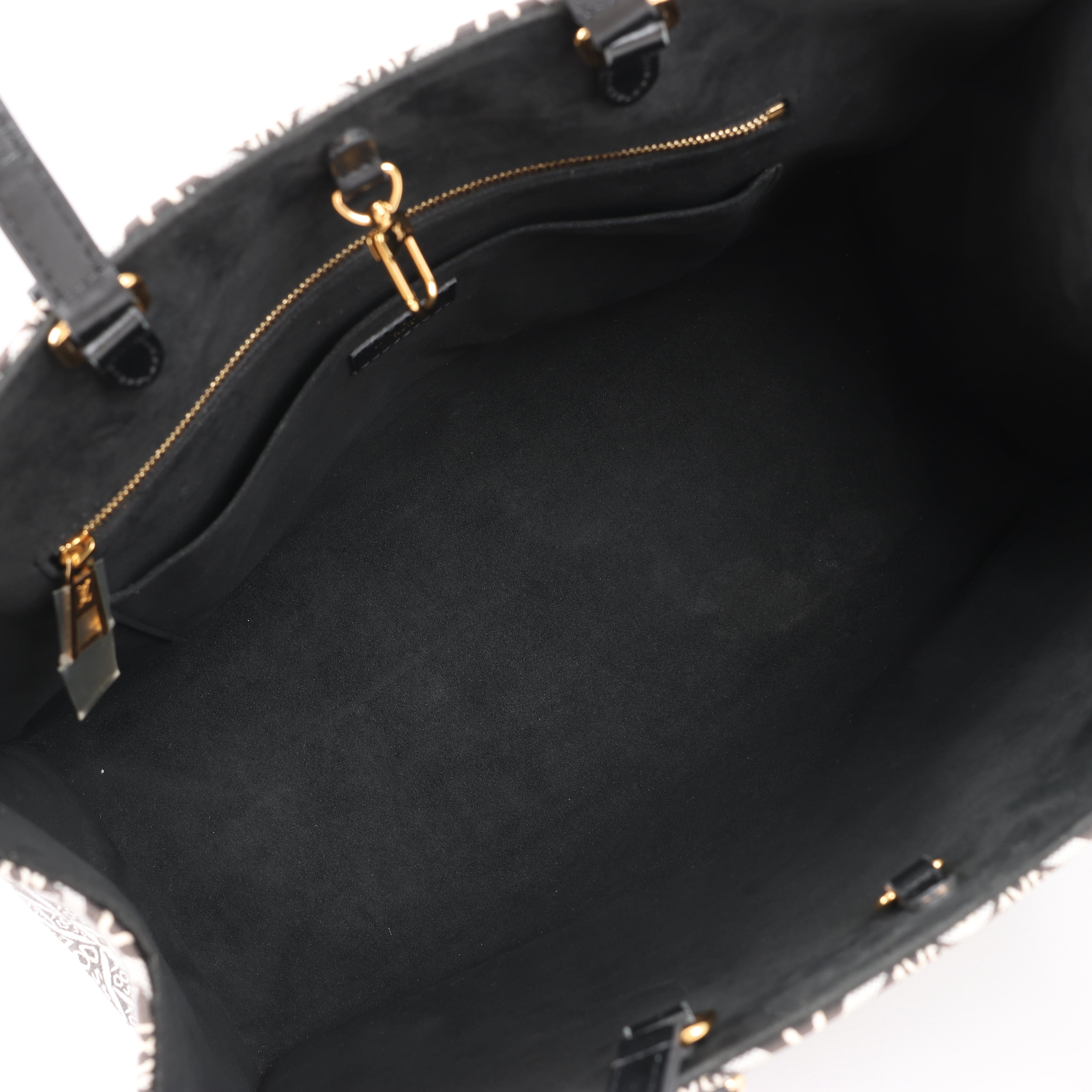 Bolso de mano Louis Vuitton Since 1854 OnTheGo GM en negro y blanco M57207