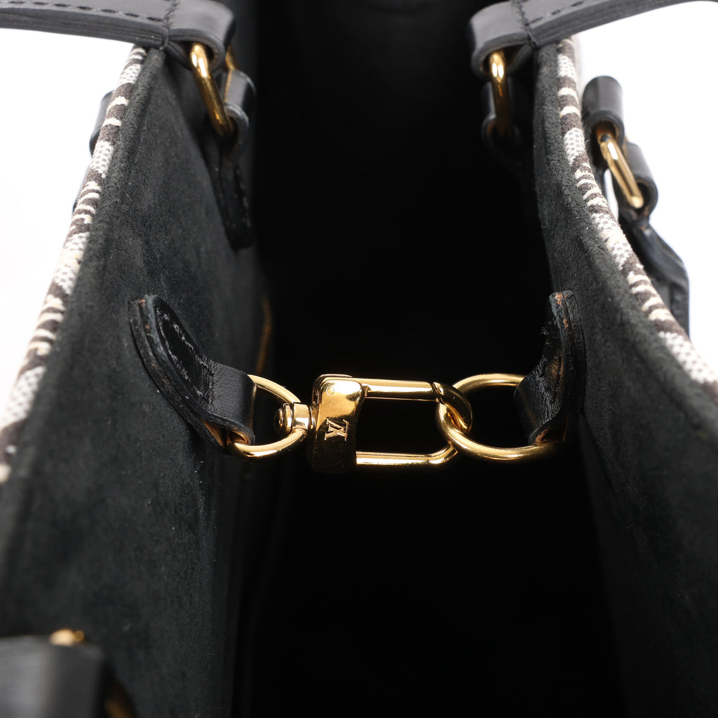 Bolso de mano Louis Vuitton Since 1854 OnTheGo GM en negro y blanco M57207