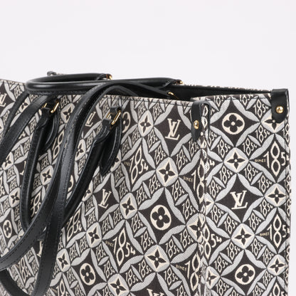 Sac à main Louis Vuitton Since 1854 OnTheGo GM noir et blanc M57207