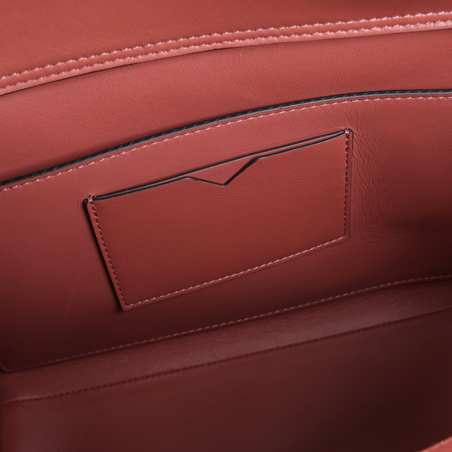 Valentino Garavani One Studs Leather 2Way Shoulder Bag in Chestnut