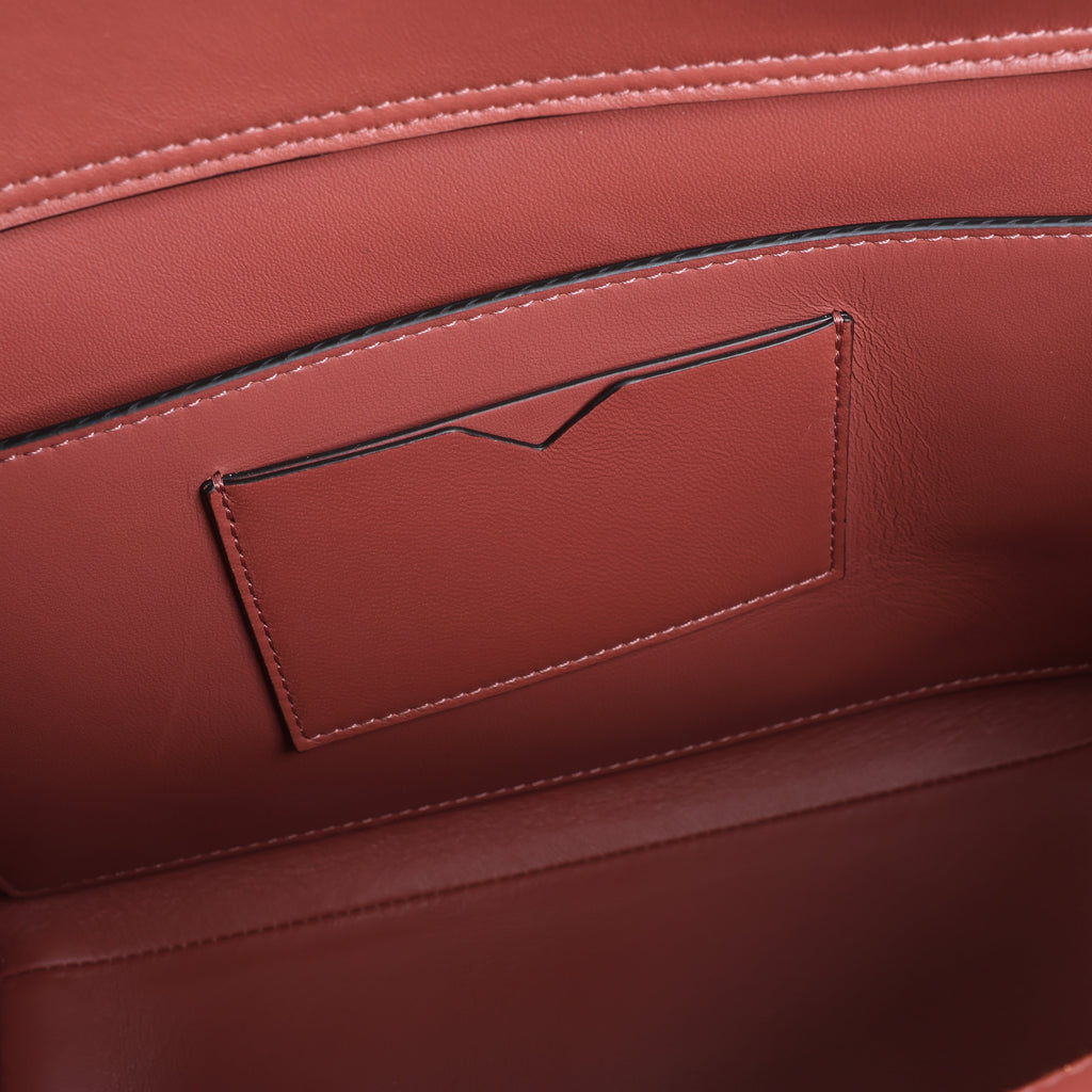 Valentino Garavani One Studs Leather 2Way Shoulder Bag in Chestnut
