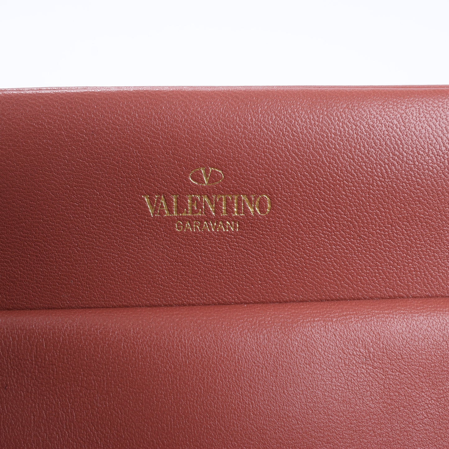 Valentino Garavani One Studs Leather 2Way Shoulder Bag in Chestnut