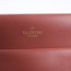 Valentino Garavani One Studs Leather 2Way Shoulder Bag in Chestnut