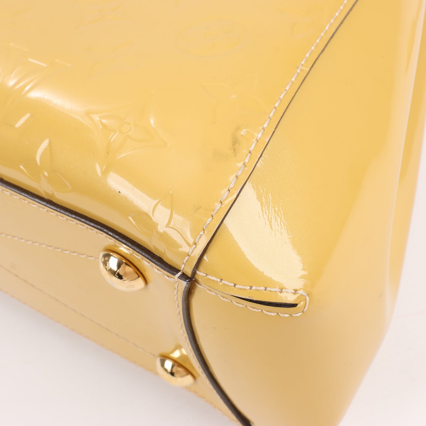 Sac à main Louis Vuitton Monogram Vernis Montaigne MM en jaune M50169