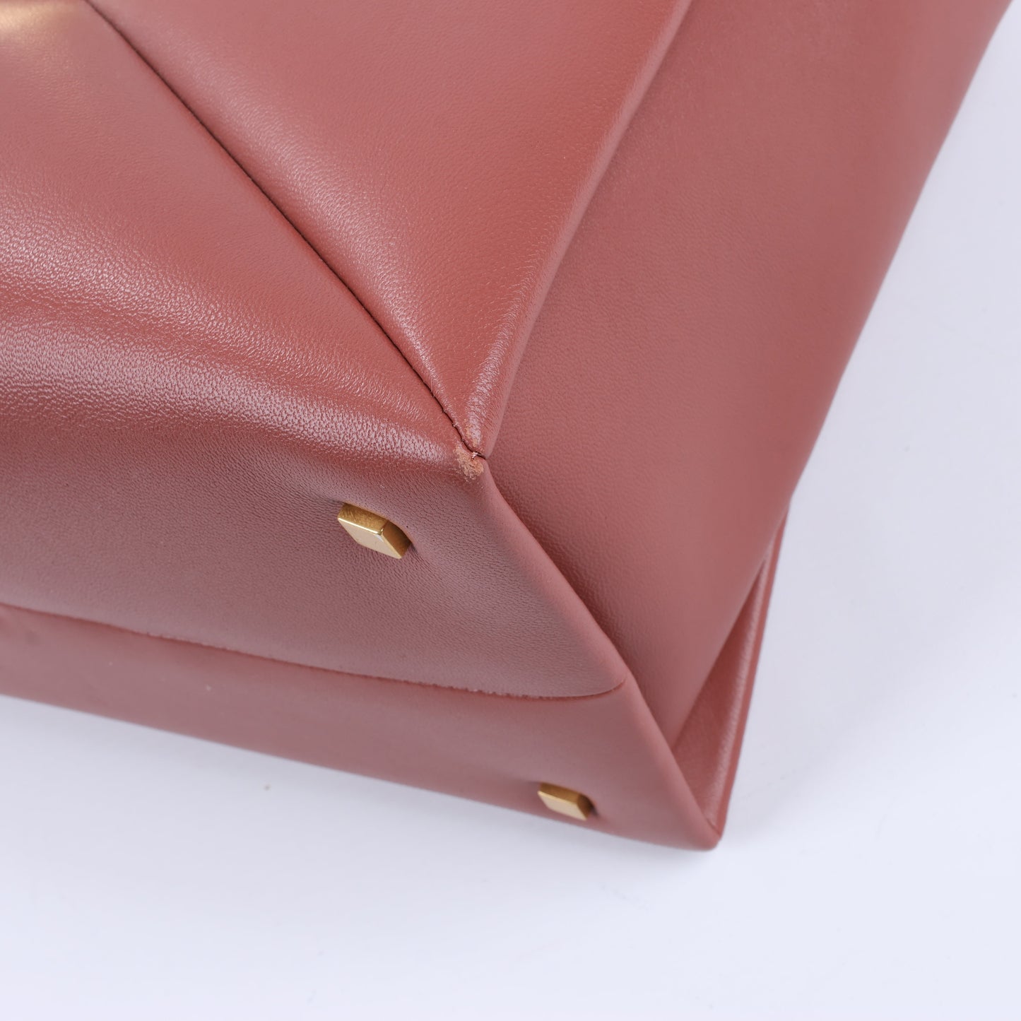 Valentino Garavani One Studs Leather 2Way Shoulder Bag in Chestnut