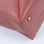 Valentino Garavani One Studs Leather 2Way Shoulder Bag in Chestnut