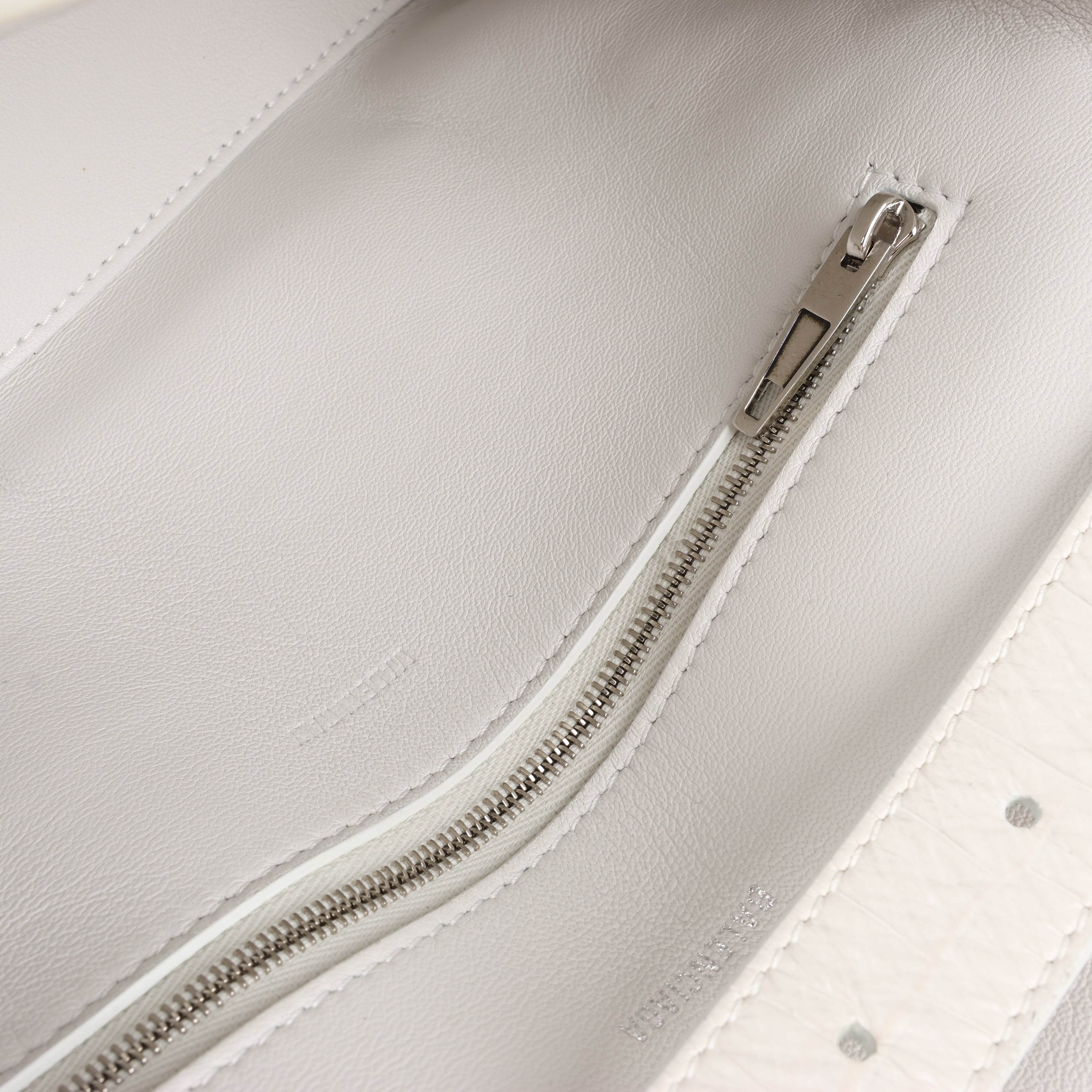 Balenciaga Hourglass Mock Croc Shoulder bag in White 671355