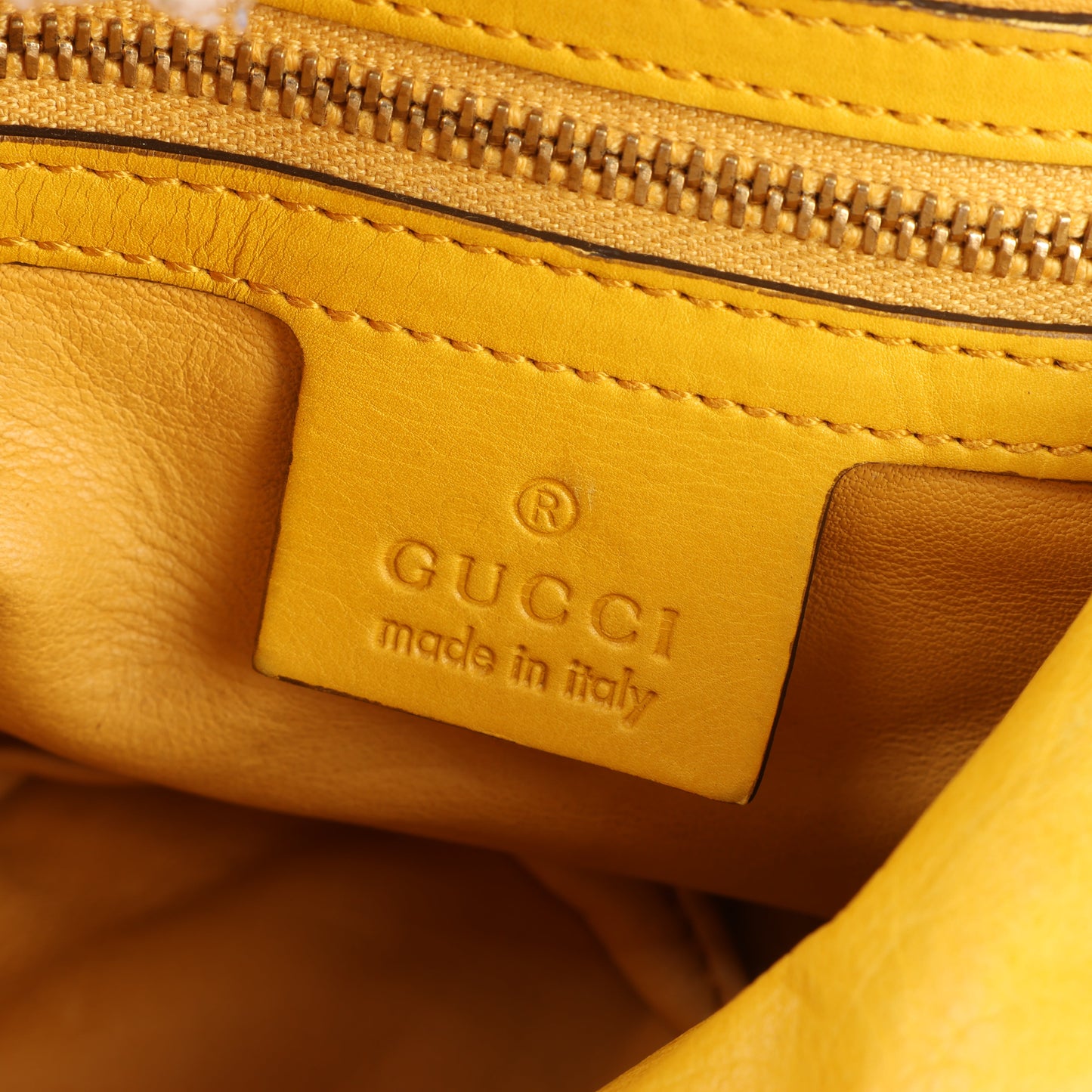 Gucci Exotic leathers - Alligator Hysteria Top 2way Handbag in Yellow