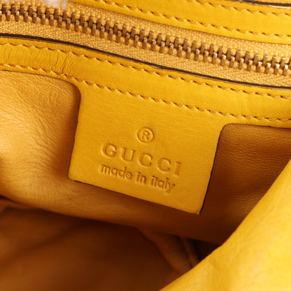 Gucci Exotic leathers - Alligator Hysteria Top 2way Handbag in Yellow