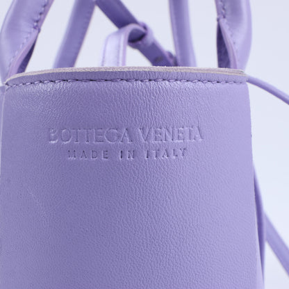 Bottega Veneta Nappa Maxi Intrecciato Small Arco 2Way Handbag in Purple