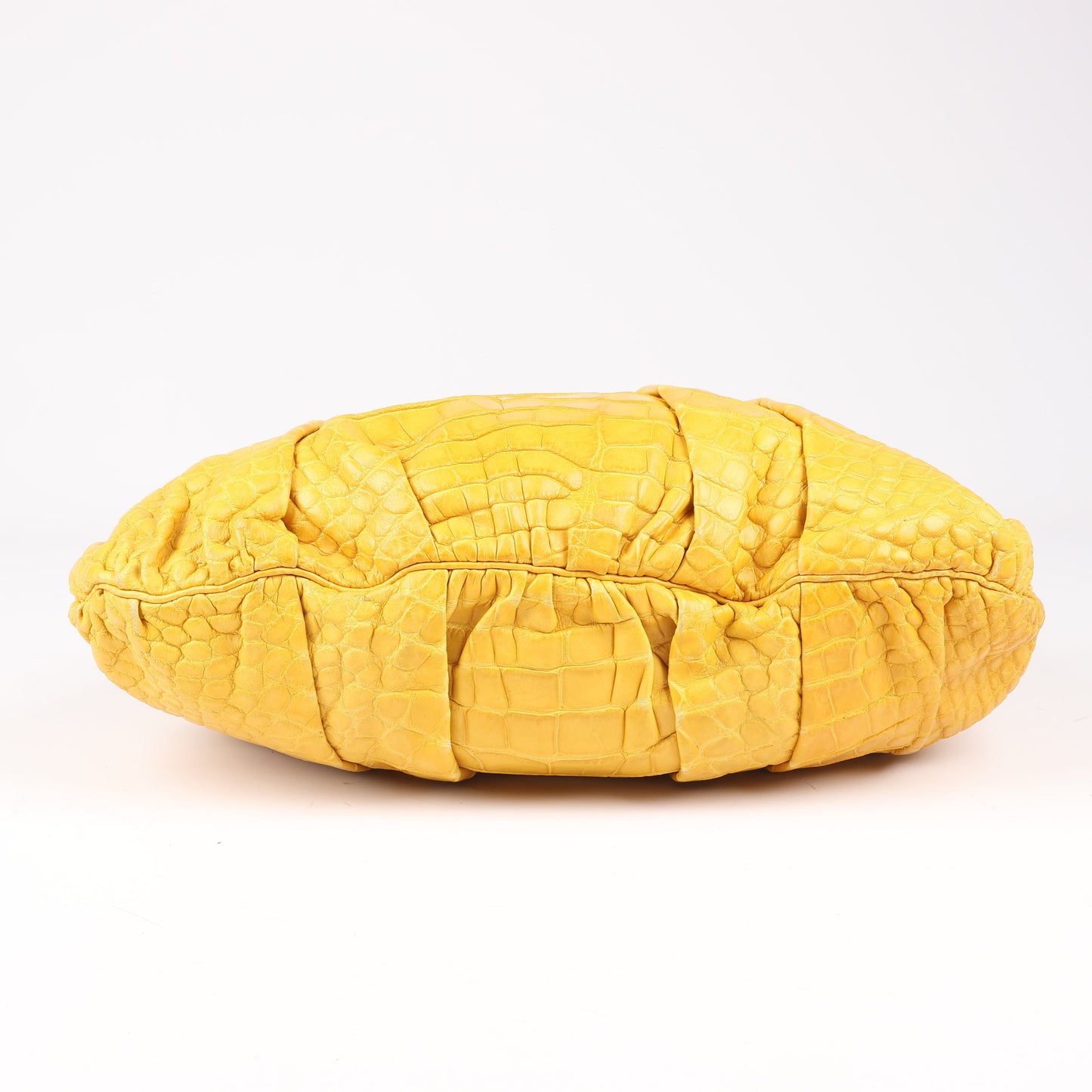 Gucci Exotic leathers - Alligator Hysteria Top 2way Handbag in Yellow