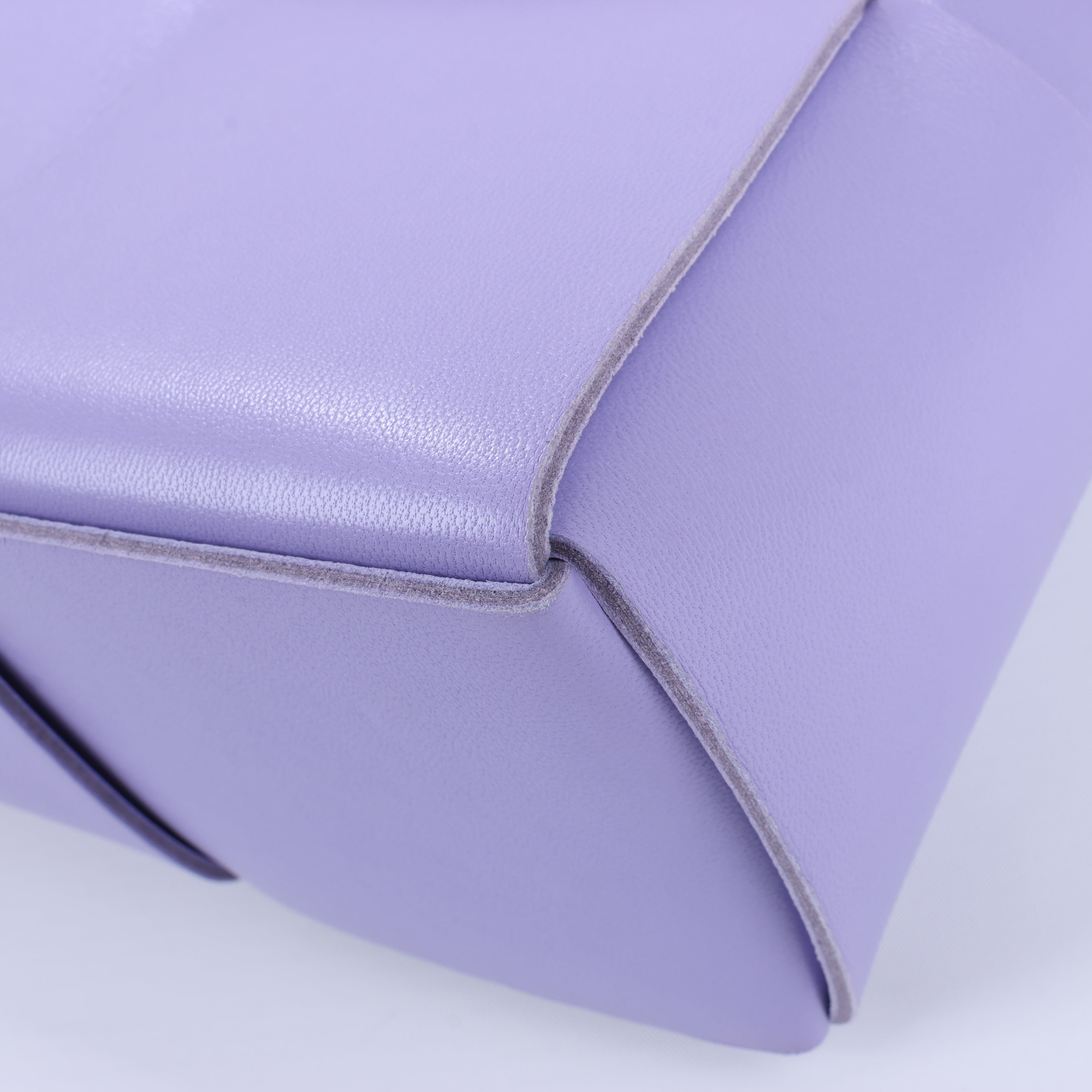 Bottega Veneta Nappa Maxi Intrecciato Small Arco 2Way Handbag in Purple